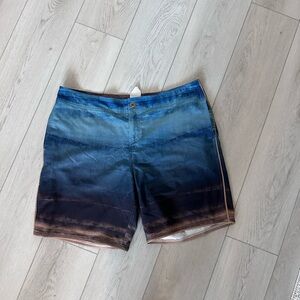 Gradient Blue Men's Shorts